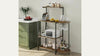4 Tier Kitchen Baker Rack Cupboard Coffee Bar Sideboard Storage Organizer Retro