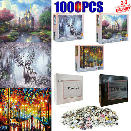 1000PCS/Set Kid Adult Children Puzzle Educational Toys Decoration Jigsaw Puzzles