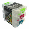 Storage Boxes with Lids Clear Plastic Home Office Organiser Container Stackable