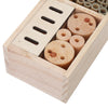 Large Wooden Insect Bee House Garden Nest Box Natural Wood Bug Hotel Shelter