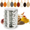 16-Jar Revolving Countertop Spice Rack Organizer Herb Spice Seasoning Tower Rack
