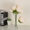 13 HEADS ARTIFICIAL SILK SMALL FLOWERS PEONY BUNCH Wedding Home Outdoor Decor