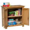 Small Oak Storage Cupboard | Wooden Filing Cabinet Shoe Organiser Bathroom Unit