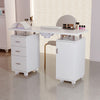 Wooden Manicure Nail Art Beauty Salon Table Desk with Extractor Dust Collector