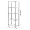 5 Tier Home Kitchen Bathroom Garage Shop Display Laundry Storage Shelf Rack unit