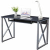 Home Office Computer Desk with Keyboard Shelf & Steel Frame Piranha Beluga PC13g