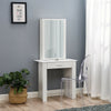 Dressing Table Stool Makeup Desk Bedroom Vanity W/ Slide Lager Mirror Drawer UK