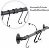 Kitchen Utensil Hanging Rail Rack Wall Mounted Organiser Stainless Steel Holder