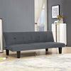 Grey Fabric 3 Seater Sofa Bed Teal Faux Suede Fabric Sofabed