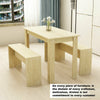 Wooden Dining Table and Chairs Set 2 Bench Kitchen Furniture Activity Desk Kid