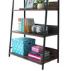 Abbey Wide Rustic Industrial Ladder Bookcase Desk Shelving Shelf Unit 4 Tier