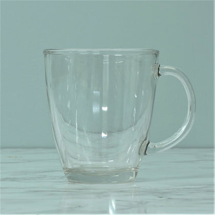 12oz Clear Transparent Glass Coffee Hot Latte Cappuccino Tea Drinking Cup Mug