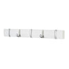 5 Wooden Satin Door Hook Coat Hanging Storage Rack Wall Mounted White Board