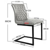 2 4 6x Faux Leather Dining Chairs Padded Seat High Back Kitchen Breakfast Chair