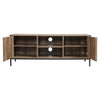 Industrial TV Cabinet Wooden Media Entertainment Stand Storage 2-Door Cupboard
