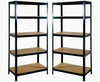 5 Tier Garage Shelves 2x Shelving Unit Racking Boltless Heavy Duty Storage Shelf