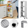 Slide Out Kitchen Storage Rack Bathroom Slim Organiser Basket Shelves on Wheels