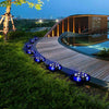 LED Solar Power Ground Lights Floor Decking Patio Outdoor Garden Lawn Path Lamps