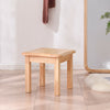 Small Wood Stool Square Footstool Change Shoe Bench Multi-function Step Stool