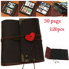 Retro DIY Photo Album Leather Scrapbook Vintage Albums 120pc Memory Book Gifts
