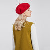 Women | Girls Plain Beret Hat Wool Autumn Hats French Beret Winter Cute