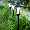 LED Garden Lights Lamp Post Solar Powered Lantern Patio Pathway Walkway Outdoor
