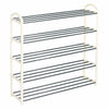 5 Tier Shoe Rack Stand Storage Organiser Shelves Compact Space Save Furniture