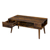 Coffee Table Side Table Drawer Storage Wood Living Room Table Retro LCT028X01