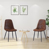 Set of 2/4/6 Velvet Dining Chairs Padded Seat Metal Legs Kitchen Home Office UK
