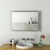 Bathroom Mirror with LED Light Demister Pad Anti-fog Touch Switch Wall Mounted