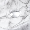 Bathroom Oval Basin Sink Marble Effect Ceramic Counter Top Vanity Washing Bowl