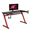 Gaming Desk Computer PC Table Workstation w/ Headphone Hook & Cup Holder Office