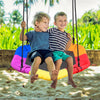 Large Rainbow Kids Swing Set Padd Seat Hexagon Rope Climbing Outdoor Garden Toy