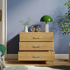 Modern Chest of Drawers Bedside Table Cabinet Nightstand 3 Drawers Bedroom Oak