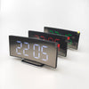 LED Curved Digital Alarm Clock Mirror Clock w/ Temperature Time Display
