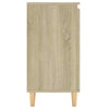 Slim Hallway Cabinet Cupboard Modern Side Table Console Narrow Unit Brown Small