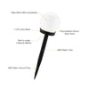 Large Jumbo Outdoor Garden White LED Ball Solar Light Lamp Giant Globe Post UK