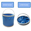 9/11/13 Litre L COLLAPSIBLE FOLDING WATER BUCKET Foldable Camping Car Wash UK