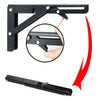 2x Folding Table Mounted Bracket Hinge Stainless Steel Shelf Bracket Heavy Duty