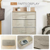5|6|8 Draws Fabric Chest of Drawer Bedroom Furniture Hallway Storage Metal Frame