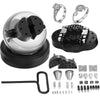 5" Jewelry Block Ball Vise 34PCS Attachment w/ Rubber Base Engraving Tool Kit