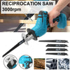 Reciprocating Saw 4 Blades Wood Metal Cutting Recip Hand Held Saw Outside Saber