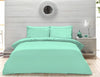Plain Dyed Percale Duvet Quilt Cover Bedding Set Pillow Case Single Double King