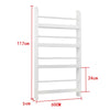 White Children Bookcase Kids Display Bookshelf Storage Unit Shelving Wooden Rack