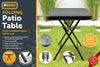 Glass Top Side Table Garden Furniture Patio Rattan Folding Drinks Sun Lounger