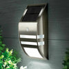 Solar Powered PIR 2 Led Motion Sensor Security Wall Light Garden Outdoor