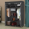 Portable Closet Canvas WardrobeClothes Organiser Storage Shelves Hanging Section