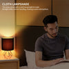 Modern Iron Table Lamp Bedside Light Geometric Desk Lamp Decor with Shade UK