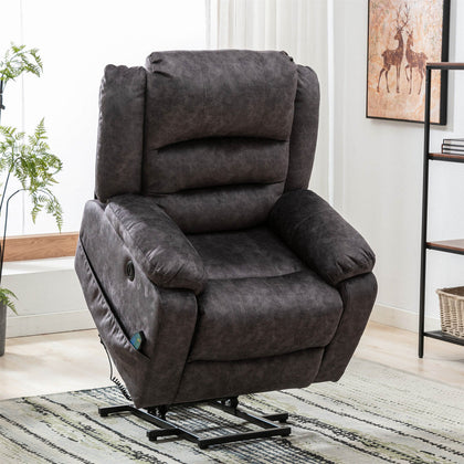 Power Lift Electric Riser Recliner Chair Massage Heat Function Recling Armchair