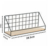 2pcs Vintage Industrial Wall Shelf Mounted Unit Wire Wooden Rack Storage Display